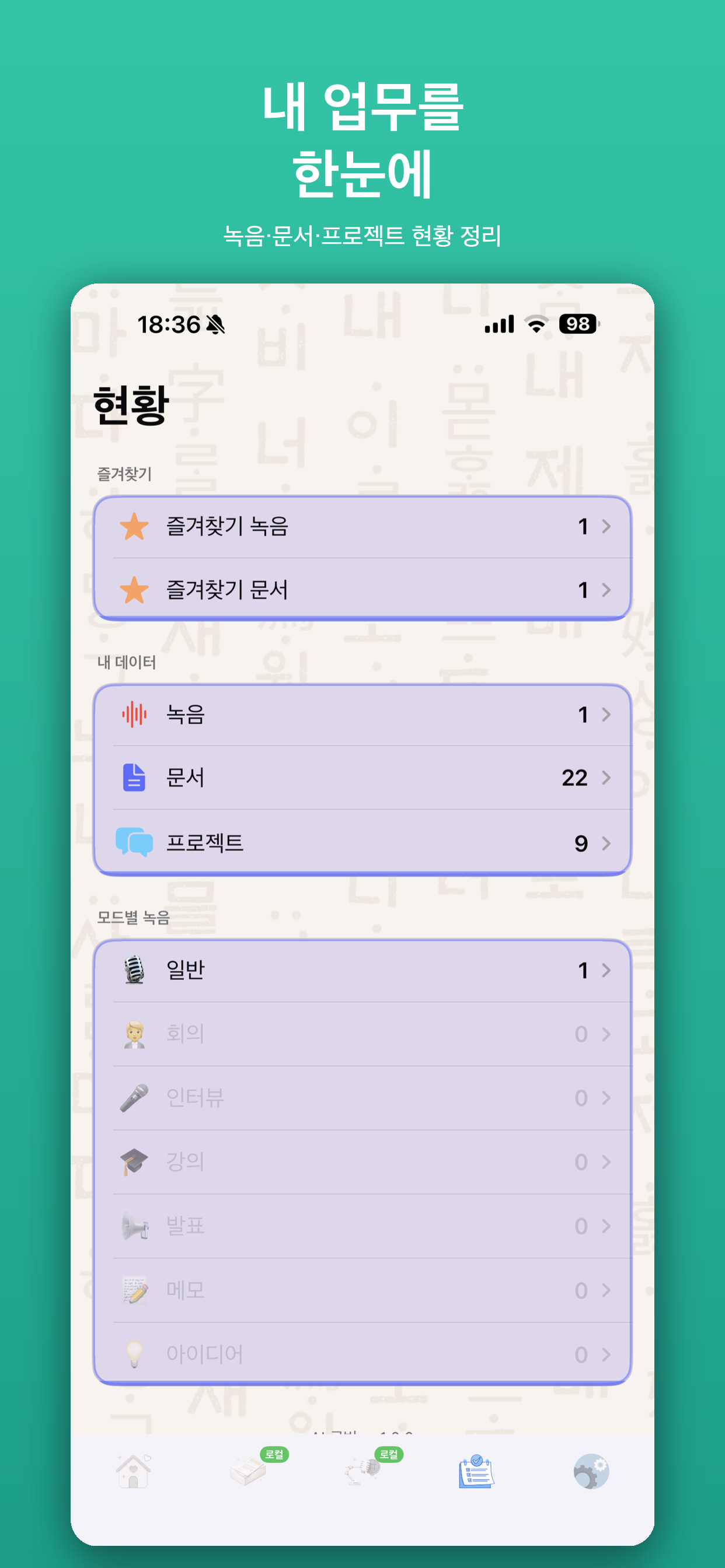 현황 한눈에